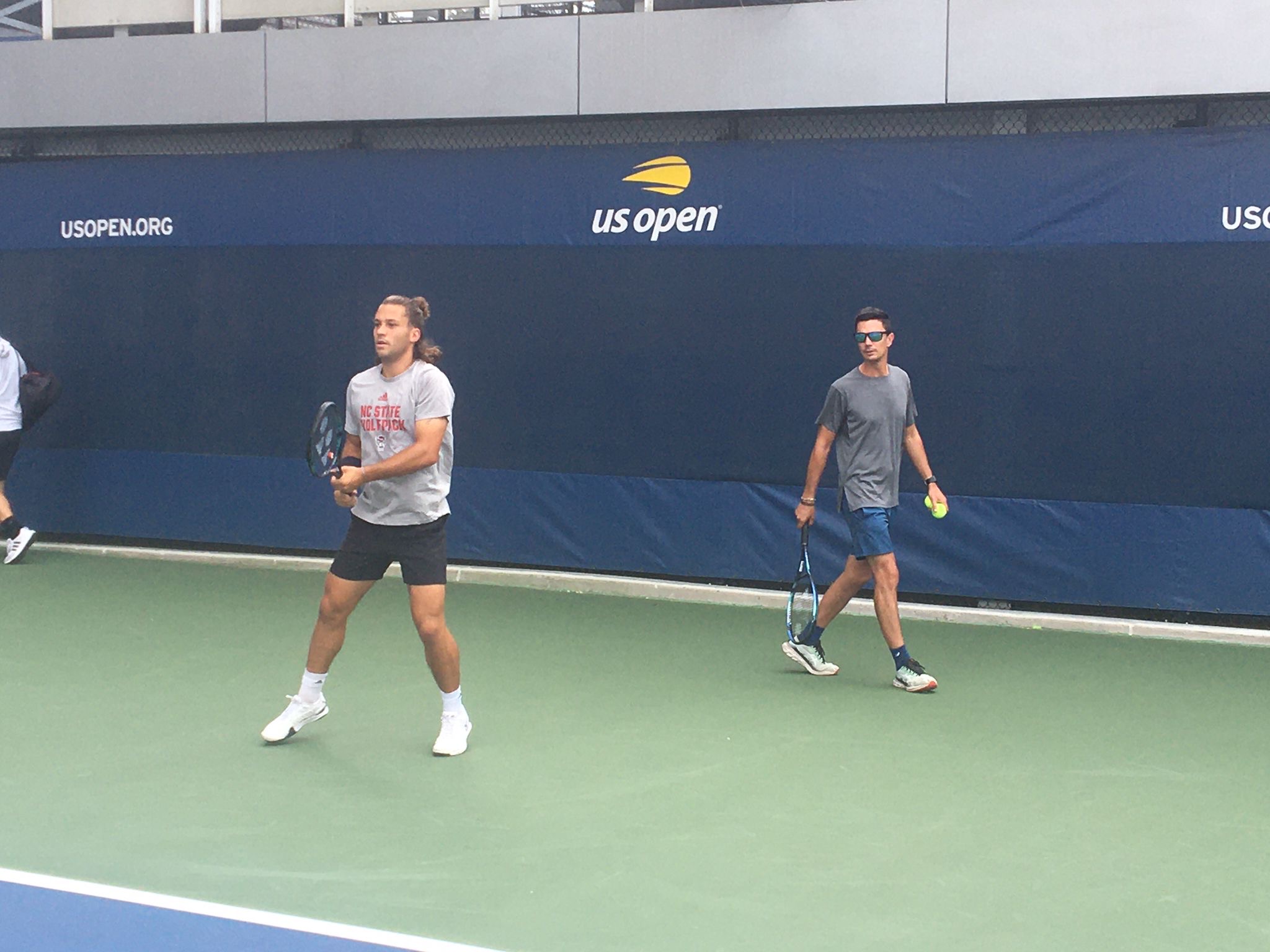 Training at the US Open